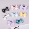 New resin accessory polka dot bow tie diy cream glue phone case patch bow tie hairpin accessory material Specification image